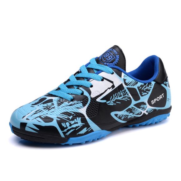 Soccer Shoes Low-top Leather Surface Rubber Nail Long Nail Broken Nail Flat Bottom Boys And Girls Teen Sneakers - Image 9