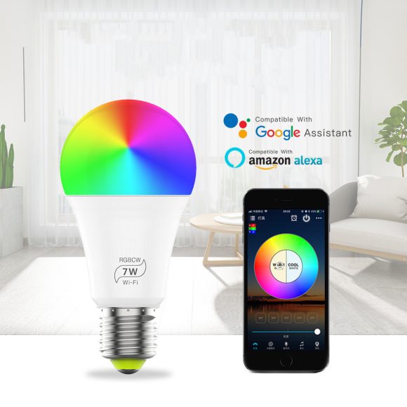 LED Smart Wifi Bulb Supports Alexa And Googleled Voice Control Colorful Lights - Image 5