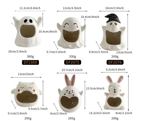 Special Halloween Ghost Festival Ceramic Craft Ornaments - Image 9