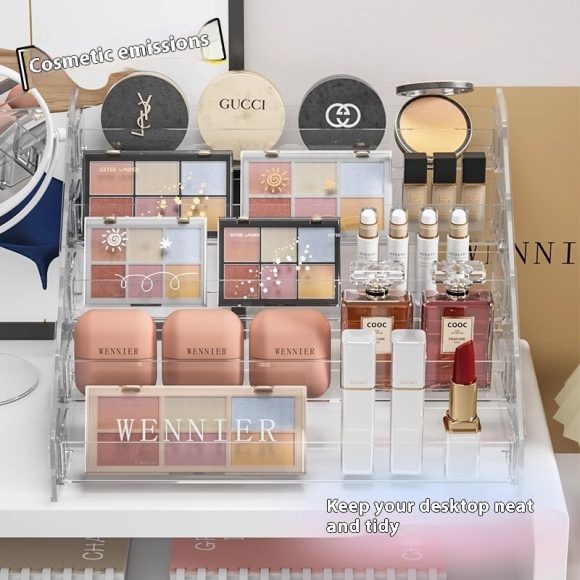 Plastic Transparent Cosmetics Storage Box - Image 10