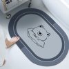 Cushion Cushion Bathroom Sliding  Door  Floor  Bathroom Foot Mat - Image 4