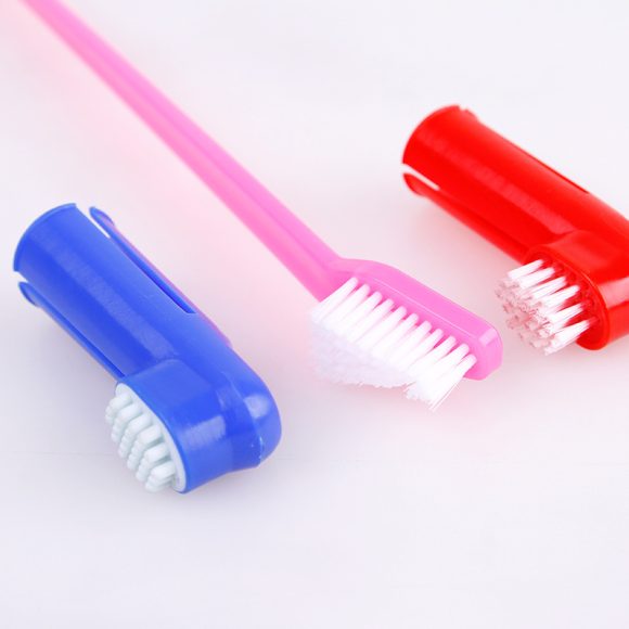 Double Head Toothbrush  Soft Pet Finger Toothbrush Set Pets Dogs Cats Teeth Care Cleaning Brush Pets Grooming Tools - Image 8
