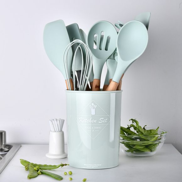11 pcs non stick spatula kitchenware cooking set - Image 4