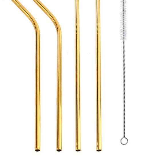Colourful Reusable Stainless Steel Straws - Image 6