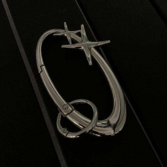 Niche Double Star Oval Keychain Vibe Style Handbag Pendant - Image 6