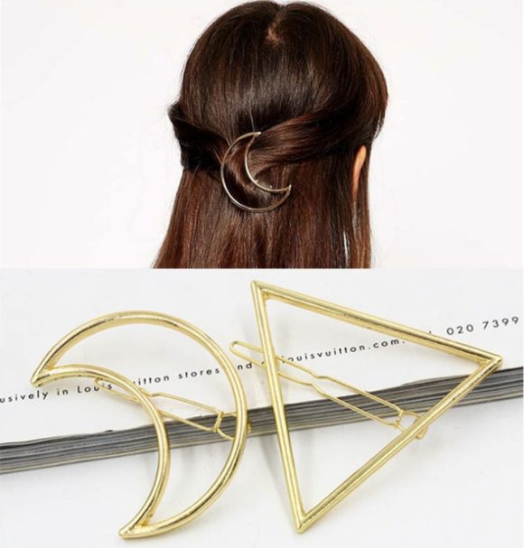 Hairpins Triangle Moon Hair Pin Jewelry - Image 2