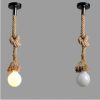 Hemp Rope Chandelier Vintage Industrial Style Bar Restaurant Coffee Clothing Store - Image 4