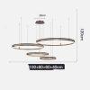 Chandelier Living Room Brushed Aluminum Bedroom Study - Image 9