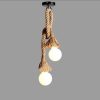Hemp Rope Chandelier Vintage Industrial Style Bar Restaurant Coffee Clothing Store - Image 5