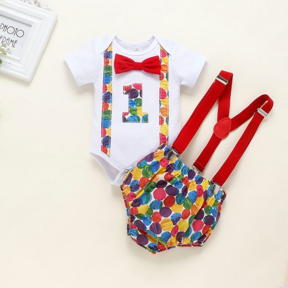 Children's Clothing Summer Clothing Baby Romper Birthday - Image 5