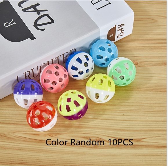Pet Cat Toy Hollow Out Plastic Bell Interactive Sounding Supplies - Image 5