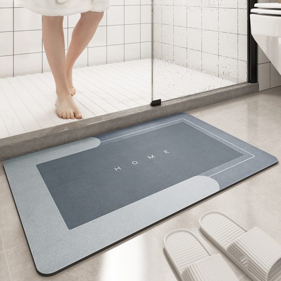 Cushion Bathroom Sliding Door Floor Foot Mat - Image 5