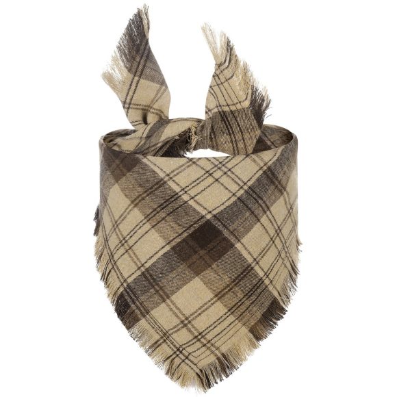 Vivifying Fall Dog Bandana With Tassels Edges Classic Plaid Triangle Dog Apparel Accessories Unny Dog Scarf Costume For Thanksgiving Photo Prop  And Party Decor - Image 8