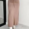European And American Drawstring Stitching Su Pleated Solid Color Women's Skirt - Image 5