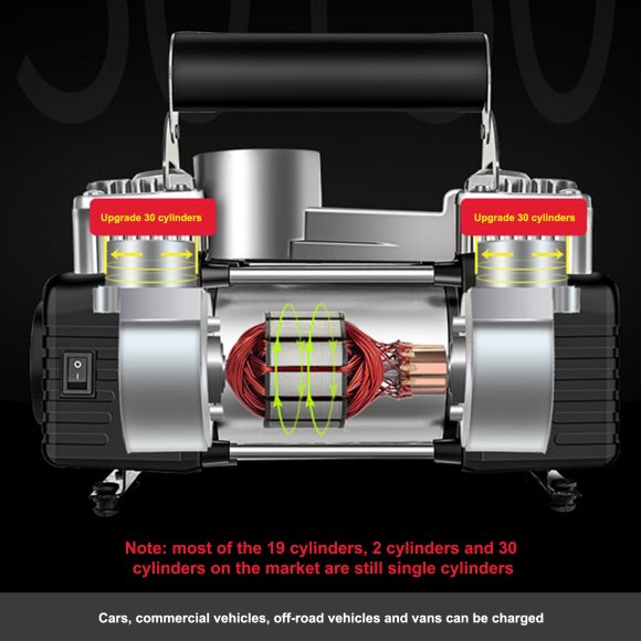 High Power Metal Double Cylinder Car Air - Image 4