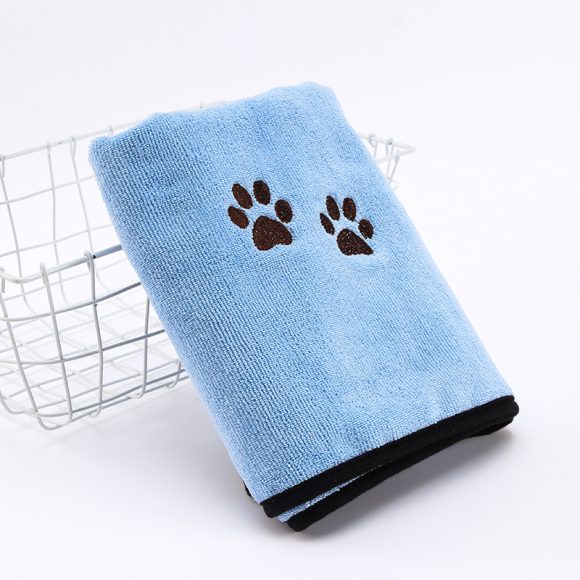 Solid Color Printed Microfiber Pet Towel - Image 4