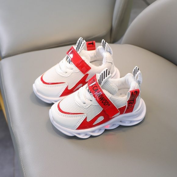 Children's Alphabet Webbing Mesh Breathable Kids Luminous Shoes Casual Sports Shoes - Image 5
