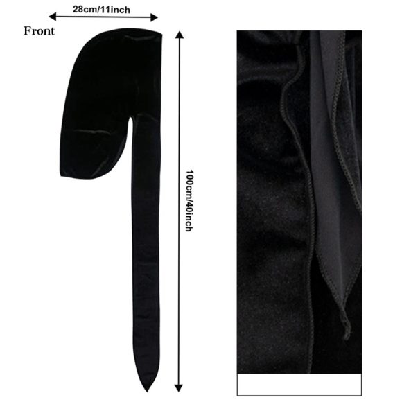 Velvet Long Tail Pirate Hat - Image 10