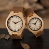 Wooden Watch Couple Bamboo