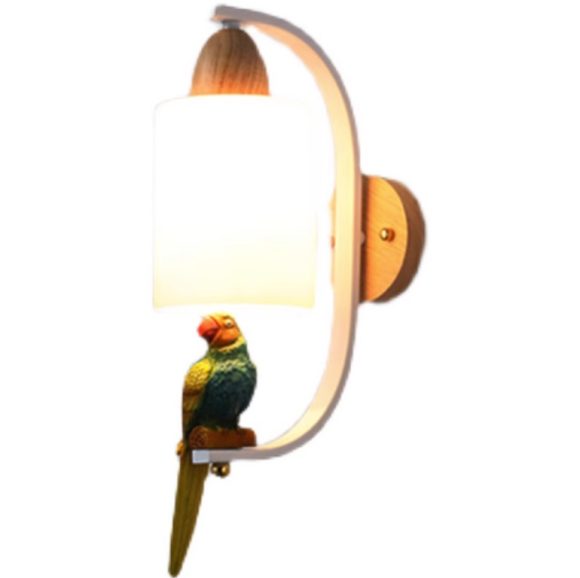 Solid Wood Bedside Lamp Minimalist Creative Personality Living Room Background Wall Stair Aisle Lamps - Image 5