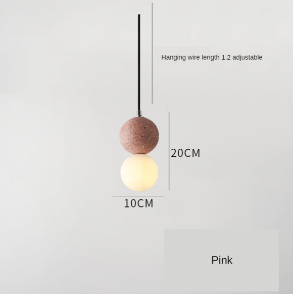 Nordic Ins Modern Cement Terrazzo Small Chandelier Restaurant Bar - Image 6