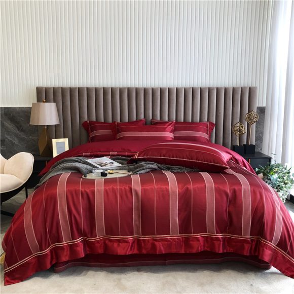 Pure Cotton Four-piece Light Luxury Simple Luxury Spring And Summer Duvet Cover - Image 2