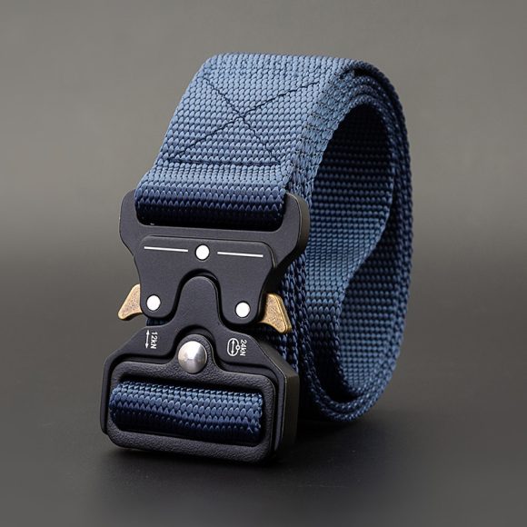 Men's Outdoor Nylon Elastic Buckle Belt Work Clothes Belt - Image 5