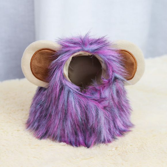 Christmas Funny Hat Cap Pet Dress Simulation Toy Halloween Party Festival Lion Hair Mane Ears Head Cap Scarf Cosplay Costume - Image 8