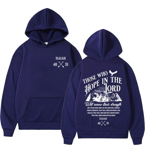Christian Jesus Letters Print Hoodies Men Women's Clothing - Image 3