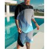Short Sleeve Foreign Trade Men Leisure Set Suit - Image 8