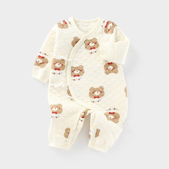 Padded Long Sleeve Baby Onesie - Image 7