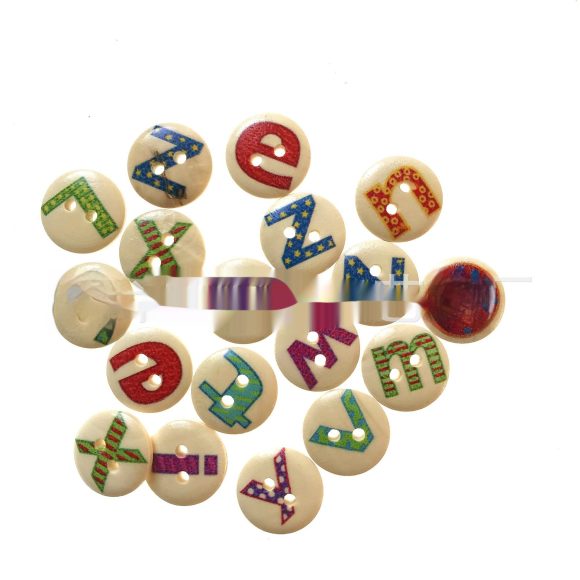 English Alphabet Early Education Wooden Button - Image 7