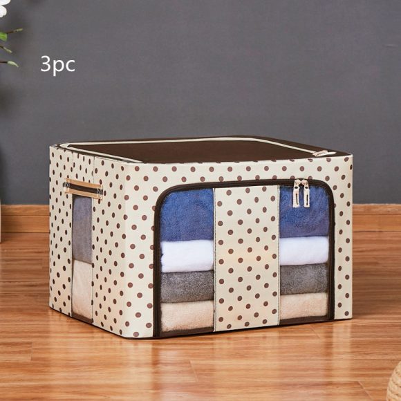 Polka Dot Oxford Cloth Storage Box Fabric Storage Bag - Image 2