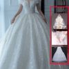 Off Shoulder French Main Wedding Dress - Image 5