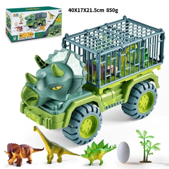 Large Engineering Vehicle Dinosaur Children's Toy Car Set - Image 4