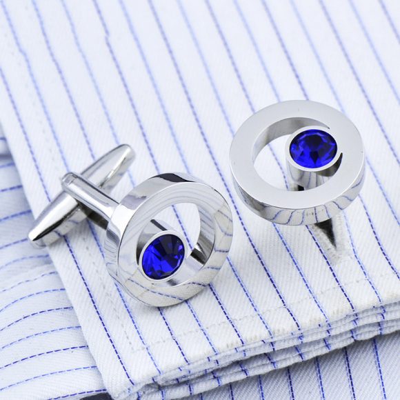 Men's Fashion Zircon Crystal Shirt Cufflinks - Image 10
