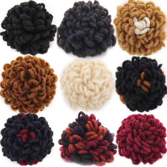 African Wig Bun Hair Bag Drawstring Dreadlocks Afro Hair Bag - Image 2