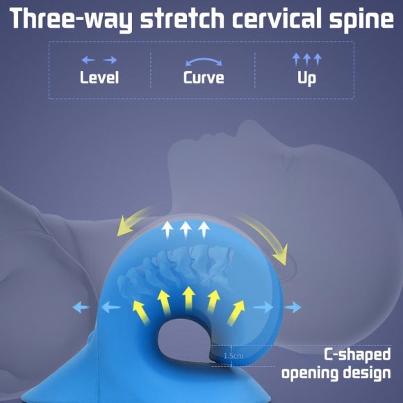 Cervical Spine Stretch Gravity Muscle Relaxation Traction Neck Stretcher Shoulder Massage Pillow Relieve Pain Spine Correction - Image 6