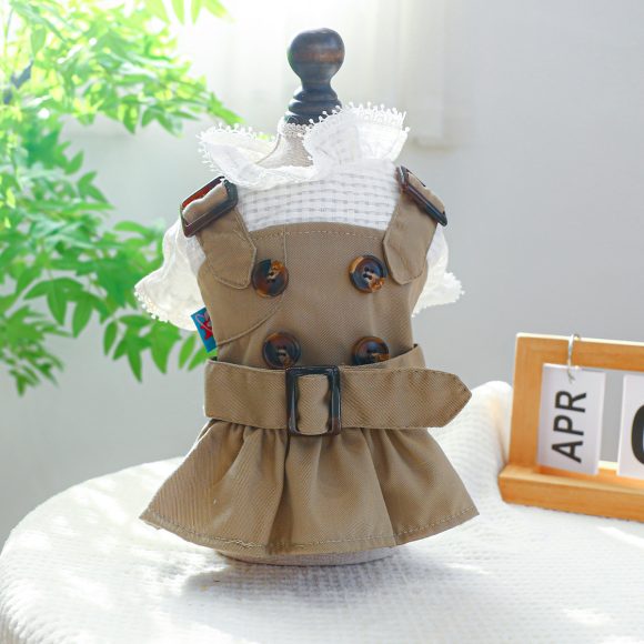Pet Clothes Khaki Trench Coat Couple Clothes - Image 2