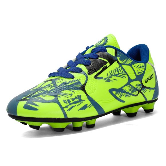 Soccer Shoes Low-top Leather Surface Rubber Nail Long Nail Broken Nail Flat Bottom Boys And Girls Teen Sneakers - Image 3