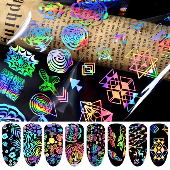 Nail Laser Star Sticker Thermal Transfer Nail Decals Symphony Star Paper - Image 3