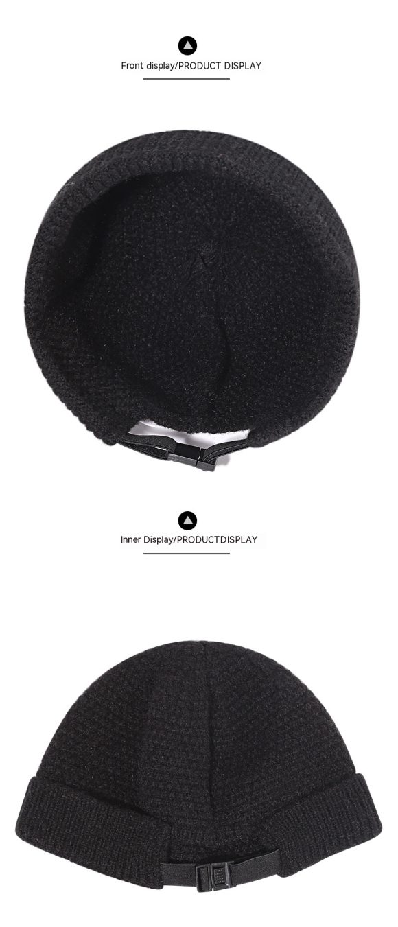 Outdoor Autumn And Winter Warm Hemming Knitted Woolen Cap - Image 8