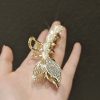 Fish Tail Opal Temperament Pearl Hair Clip Medium Size Clip Headdress - Image 4