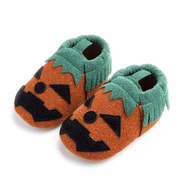 Baby Girls Boys Halloween Pumpkin Cosplay Slip-on Shoes Soft First Walking Children Canvas Shoes Kids Girls Walking Shoes - Image 4