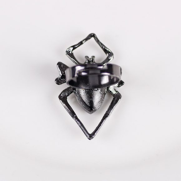 Retro Fashion Animal Ring Creative Black Spider Inlaid Rhinestone - Image 5