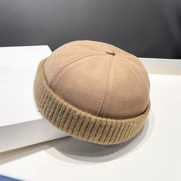 Autumn And Winter Deerskin Velvet Beret Melon Skin Hat - Image 6