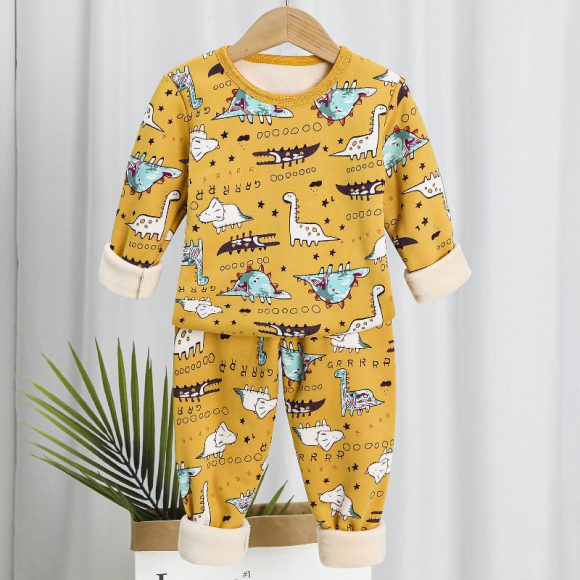 Children's Thermal Underwear Suit Fleece-lined Thickened - Image 9