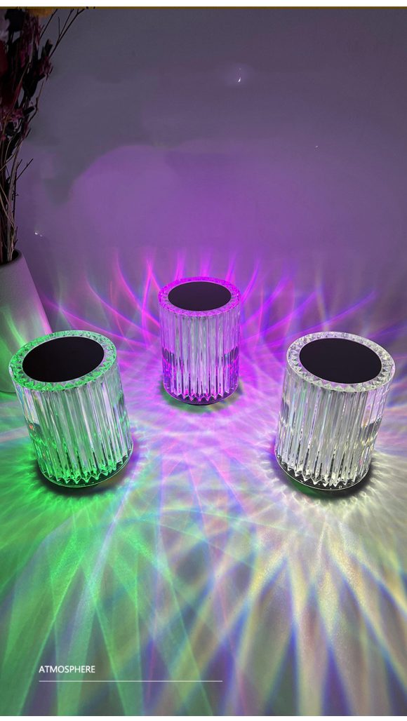 Crystal Lamp Acrylic Creative Lines Small Night Lamp - Image 2