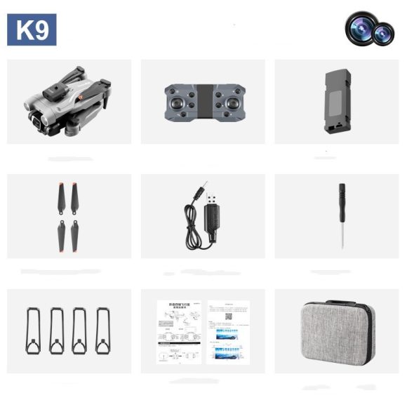 4K HD Aerial Photography Folding Aircraft Dual Camera Four-axis Remote Control - Image 2