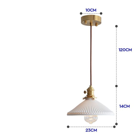 Nordic Japanese Simple Creative Light-transmitting Porcelain Chandelier - Image 5